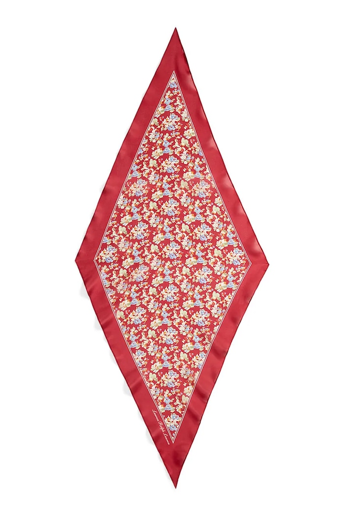 Lauren Ralph Lauren fular pentru femei, din mătase 454P14486 rosu SS26