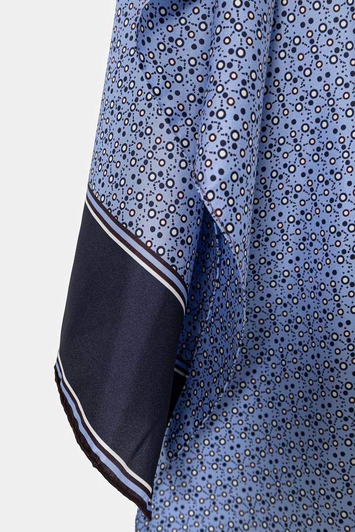 Hodvábny šál MAX&Co. MCAASTI 2616541026200 tmavomodrá SS26