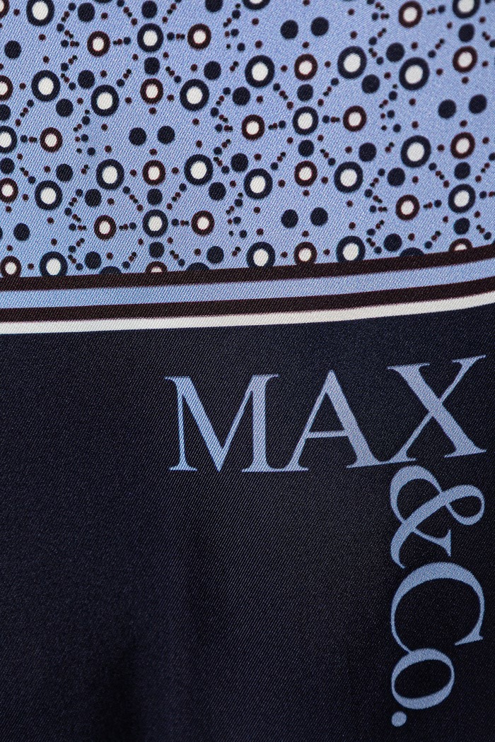 Doplnky Hodvábny šál MAX&Co. MCAASTI 2616541026200 tmavomodrá
