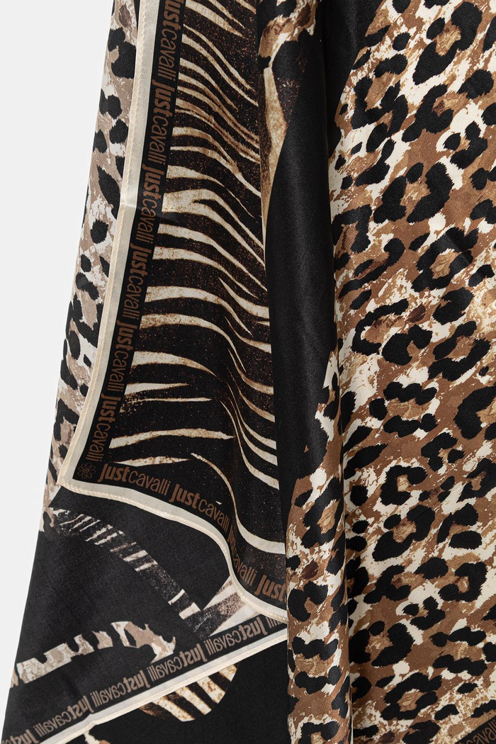 Akcesoria Just Cavalli apaszka jedwabna 80RA2H01.ZG321 multicolor