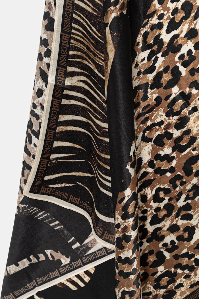 Akcesoria Just Cavalli apaszka jedwabna 80RA2H01.ZG321 multicolor