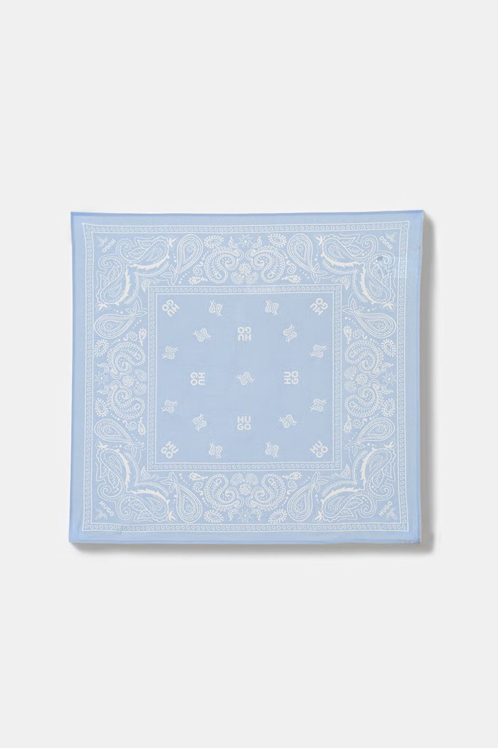 HUGO šatka dámska bavlnená 2Bandana_pack 50562378 modrá SS26
