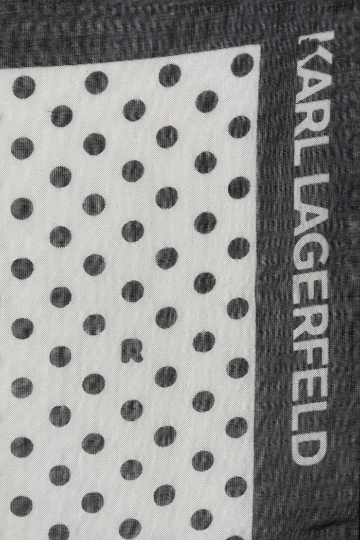 Karl Lagerfeld платок для женщин с добавлением шелка K/CIRCLE B2W33041 чёрный SS26