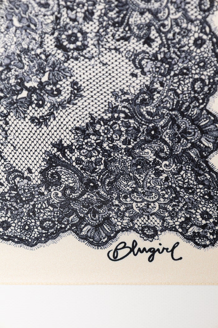 blugirl Blumarine eșarfă pentru femei, din mătase NA6023.T490A bej SS26