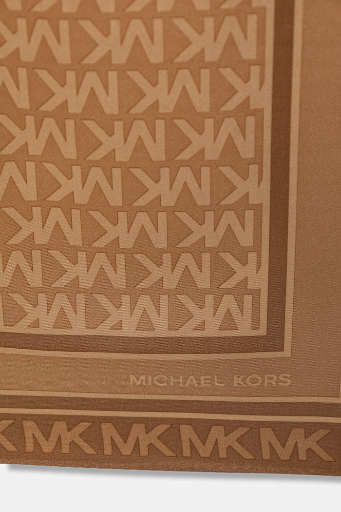 MICHAEL Michael Kors Τετράγωνο μαντήλι γυναικείο μεταξωτό 29MKWC558546B καφέ SS26