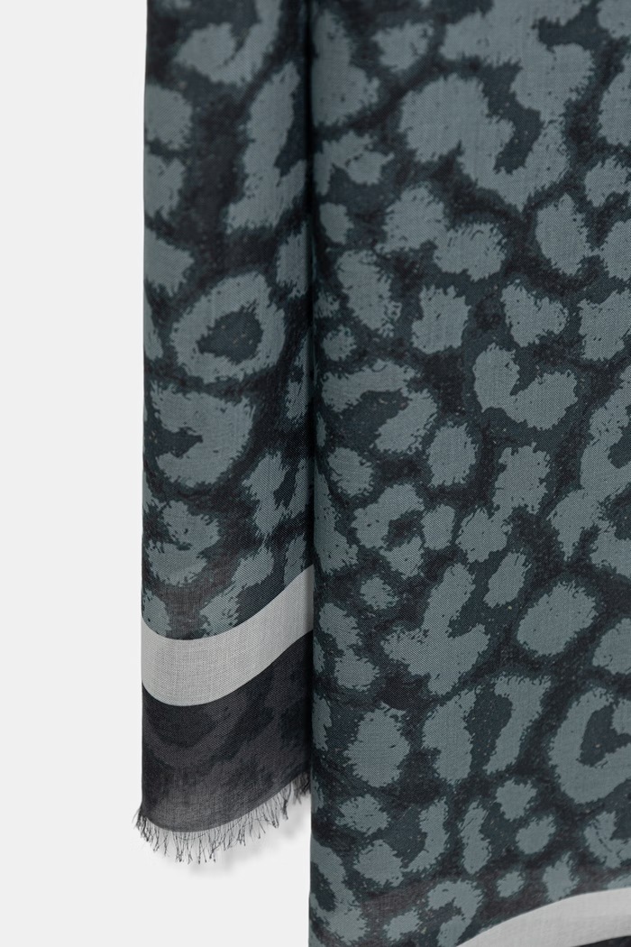 AllSaints dámsky šál z modalu 29W065XE sivá SS26