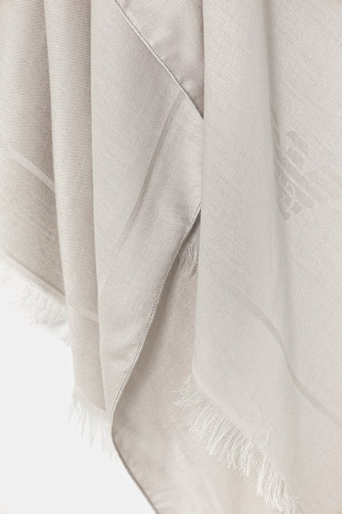 Doplnky Emporio Armani dámsky šál z viskózy EM005438.AF24678 sivá
