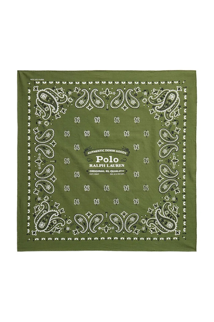 Polo Ralph Lauren férfi pamut kendő zöld 449959470
