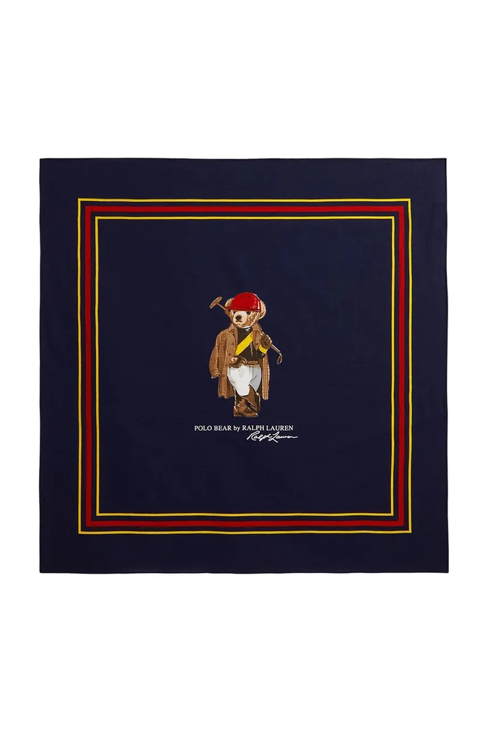Polo Ralph Lauren kendő férfi pamut sötétkék 449P11846