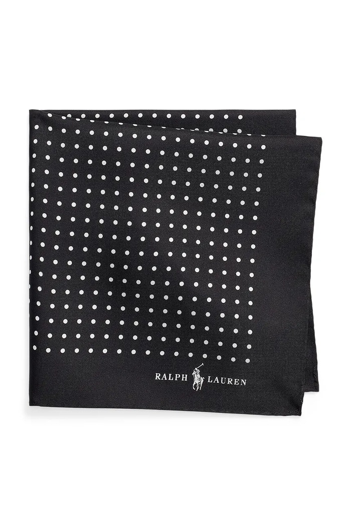 Polo Ralph Lauren Batistă de buzunar pentru bărbați de mătase negru 712532869