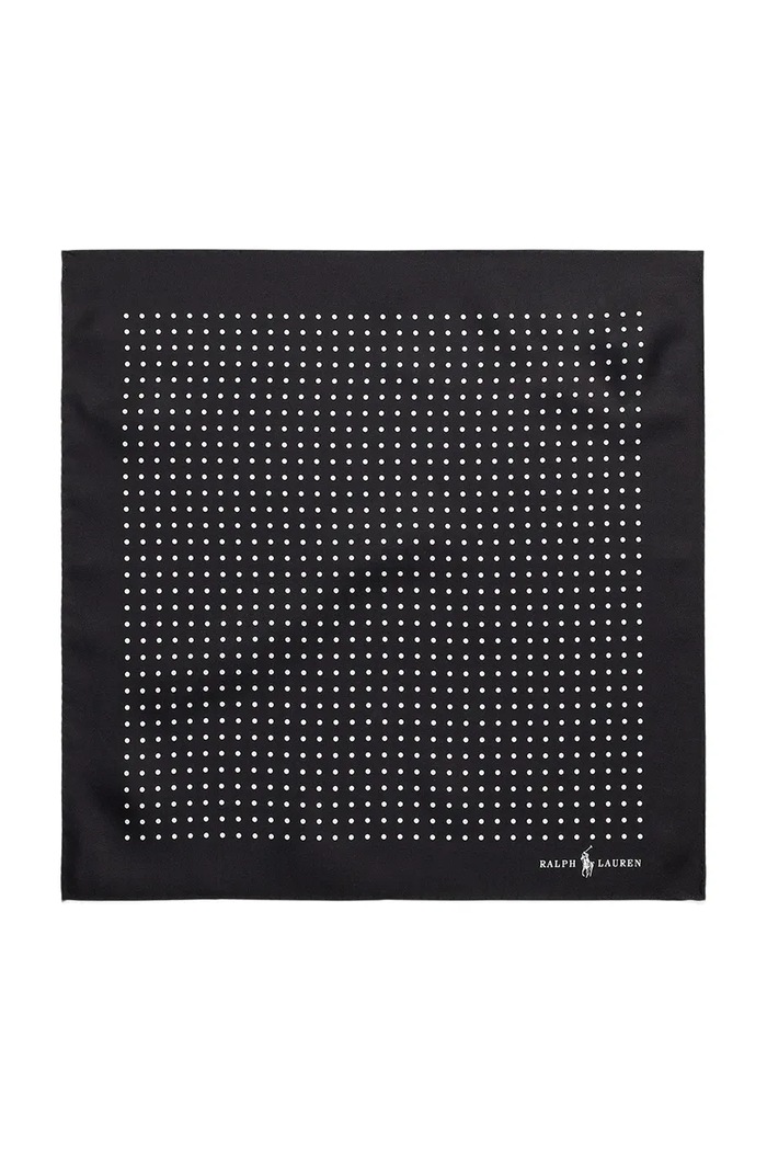 Polo Ralph Lauren Batistă de buzunar pentru bărbați de mătase 712532869 negru SS26