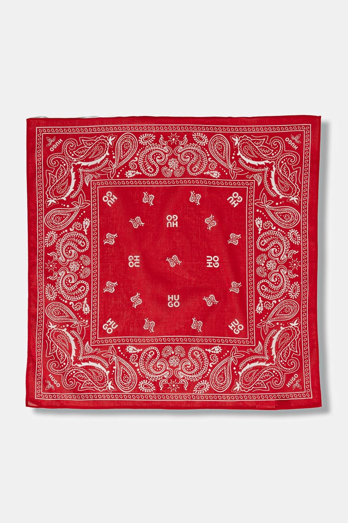 HUGO svilena ruta moška bombažna 2Bandana_pack_M 50561669 modra SS26