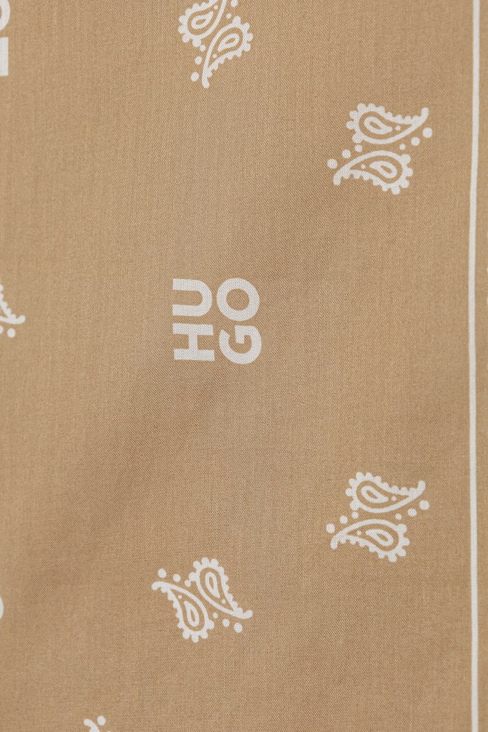 HUGO хустка на шию чоловіча бавовняна 2Bandana_pack_M 50561669 зелений