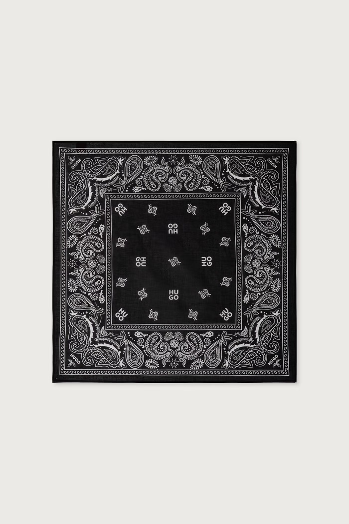 HUGO Apaszka męska bawełniana 2Bandana_pack_M 50561669 beżowy SS26