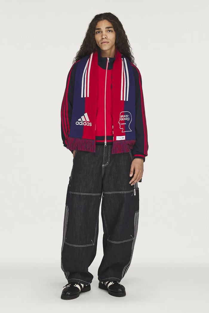 adidas Originals Brain Dead x Disney κασκόλ ανδρικό KS0225 κόκκινο
