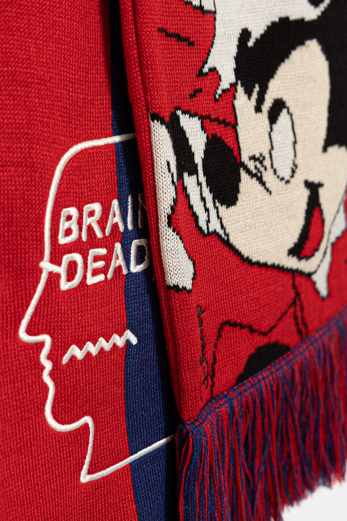 adidas Originals Brain Dead x Disney κασκόλ ανδρικό κόκκινο KS0225