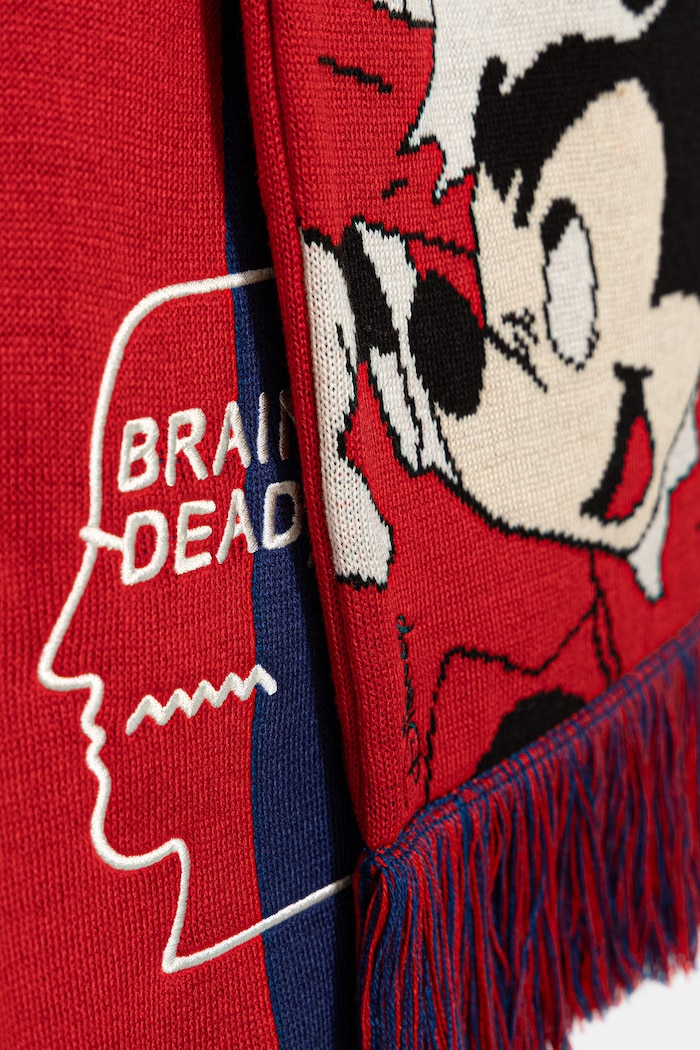 adidas Originals Brain Dead x Disney κασκόλ ανδρικό κόκκινο KS0225