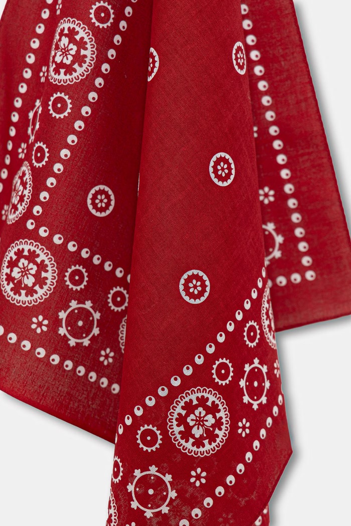Doplnky Needles bandana bavlnená pánska SX058 červená