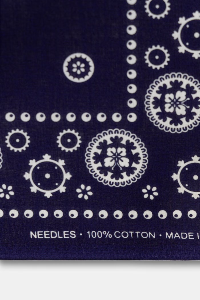 Needles bandana bavlnená pánska SX058 fialová SS26