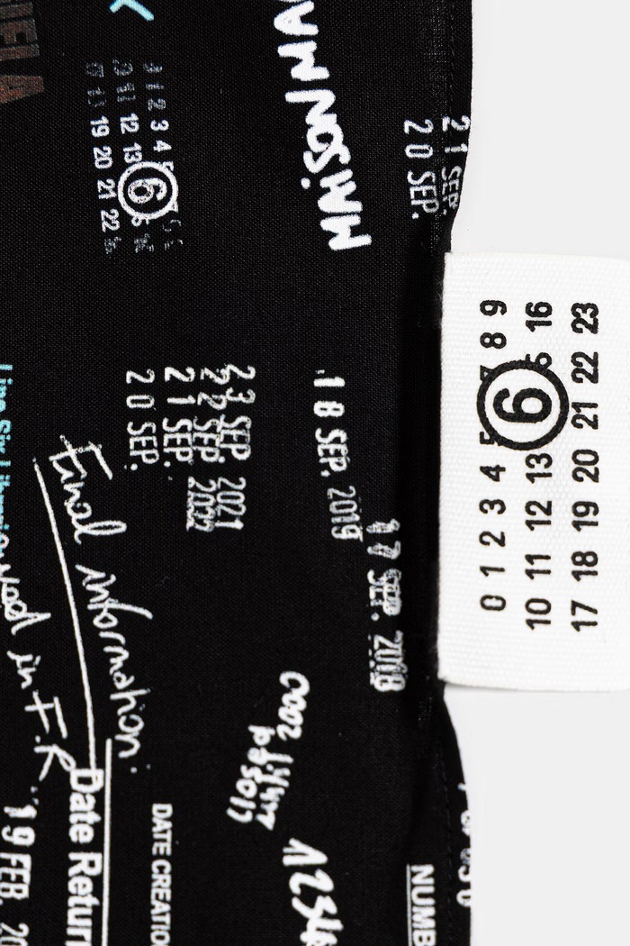 Accesorii MM6 Maison Margiela eșarfă de bumbac SH0TF0002.M35804.002S negru