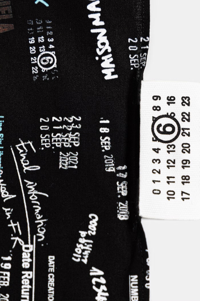 Accesorii MM6 Maison Margiela eșarfă de bumbac SH0TF0002.M35804.002S negru