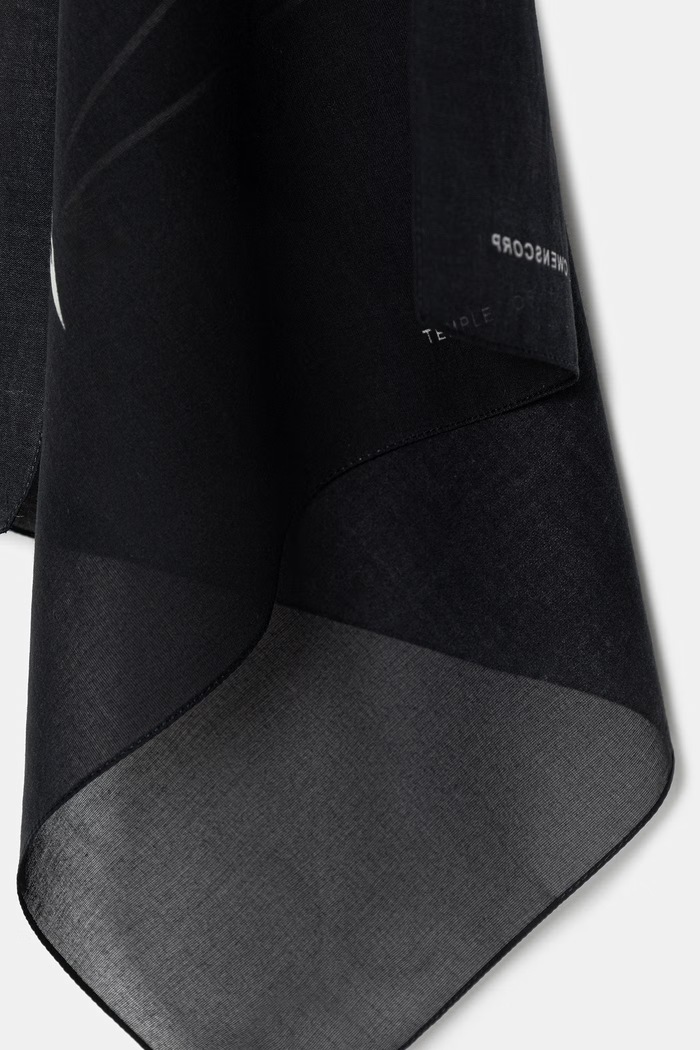 Doplnky Rick Owens DRKSHDW Penta šatka bavlnená DA01F4471.SCAEP3 čierna