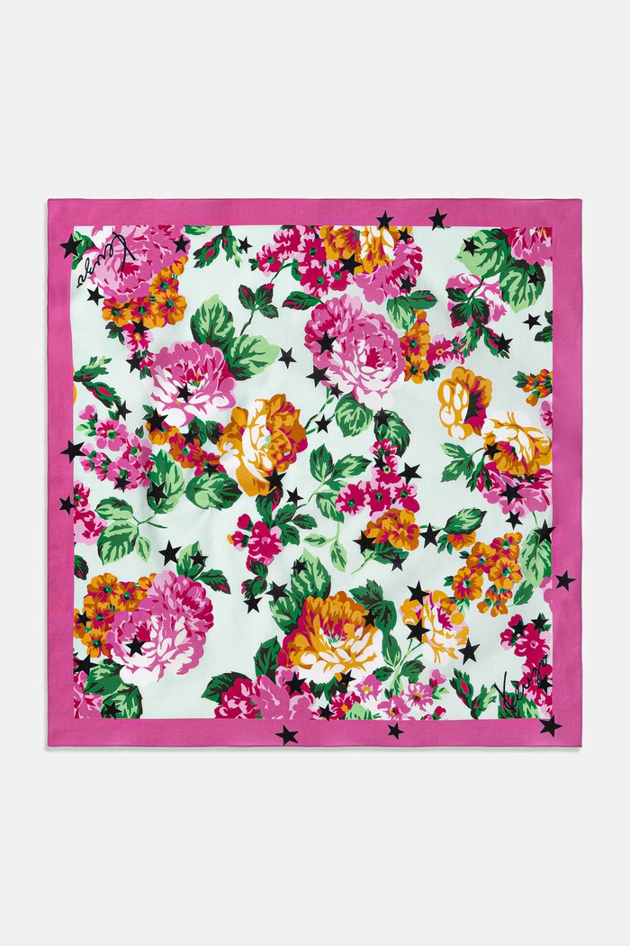 Bavlněný šátek Kenzo Bandana modrá FG58EU230PEC