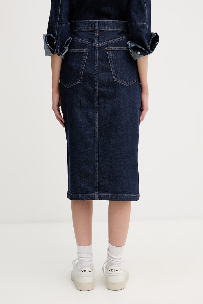 Ρούχα Τζιν φούστα Calvin Klein Jeans LV047E791G σκούρο μπλε