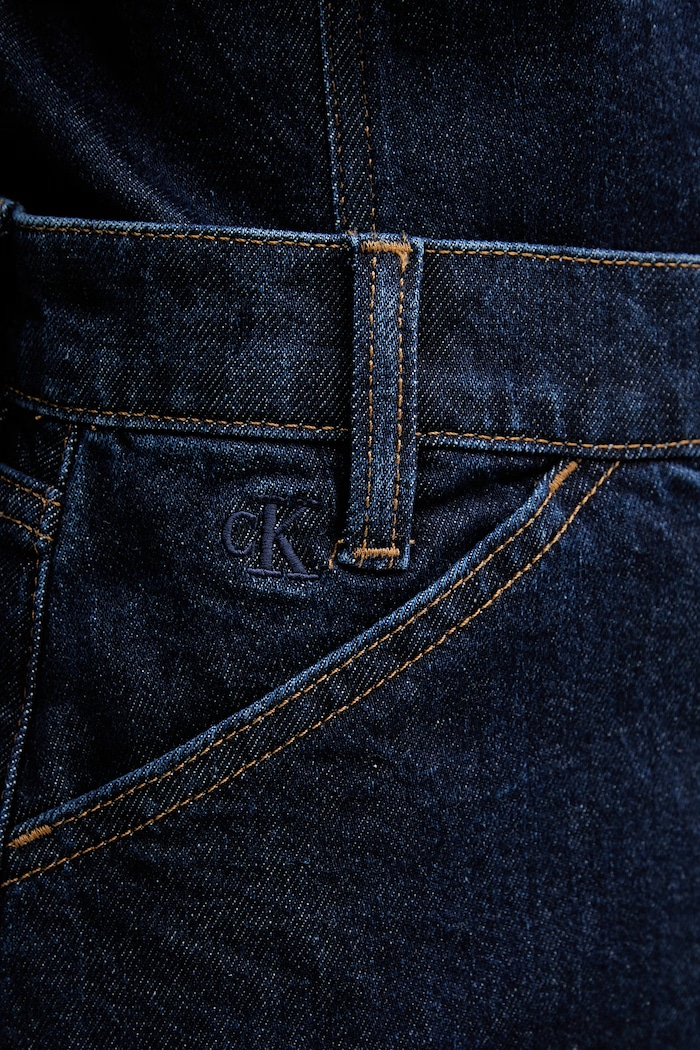 Τζιν φούστα Calvin Klein Jeans σκούρο μπλε LV047E791G