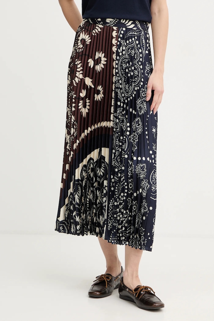 Φούστα Weekend Max Mara MILORD εμπριμέ μπλε 2615101011600