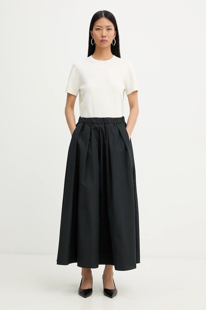 Weekend Max Mara szoknya CURVATO 2615101051600 fekete SS26