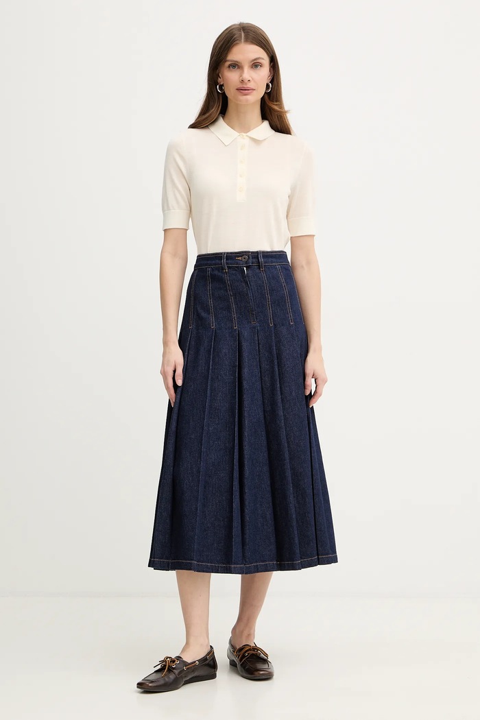 Weekend Max Mara spódnica jeansowa OVALE 2615101071600 granatowy SS26
