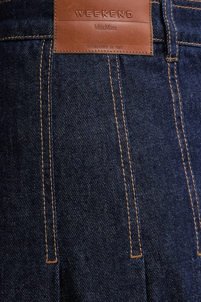 Weekend Max Mara spódnica jeansowa OVALE granatowy 2615101071600
