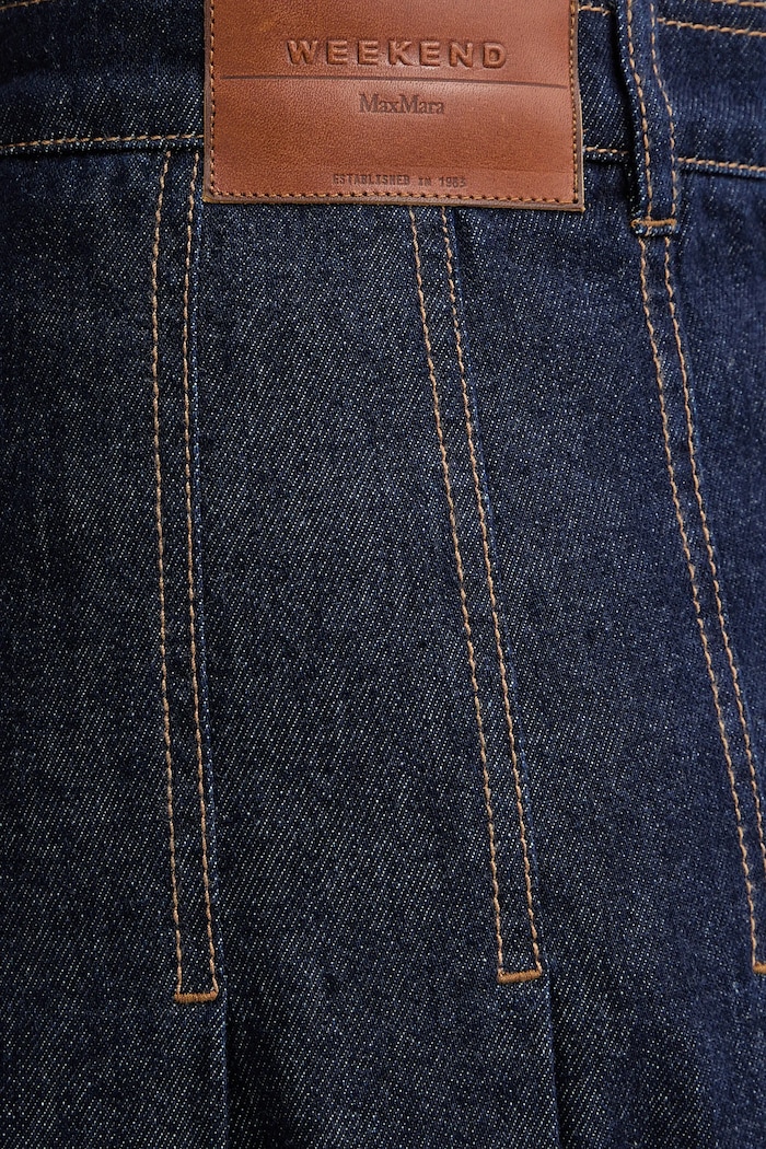 Weekend Max Mara spódnica jeansowa OVALE granatowy 2615101071600