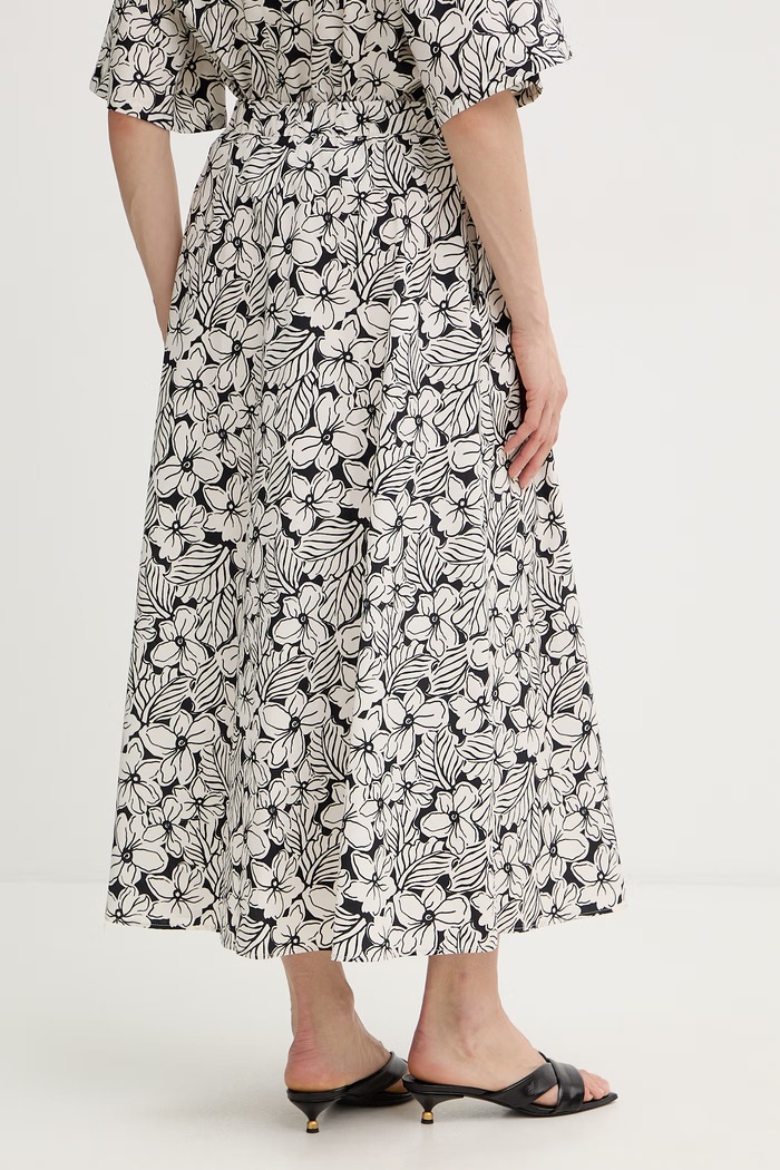 Odzież Weekend Max Mara spódnica bawełniana UOMO 2615101022600 biały
