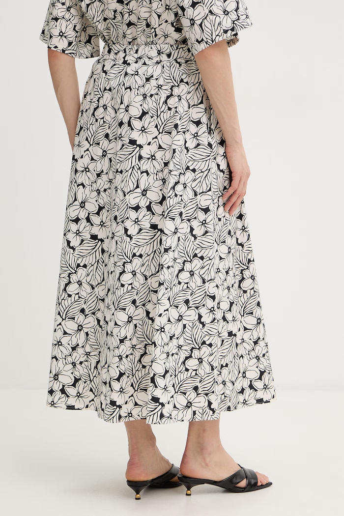 Odzież Weekend Max Mara spódnica bawełniana UOMO 2615101022600 biały