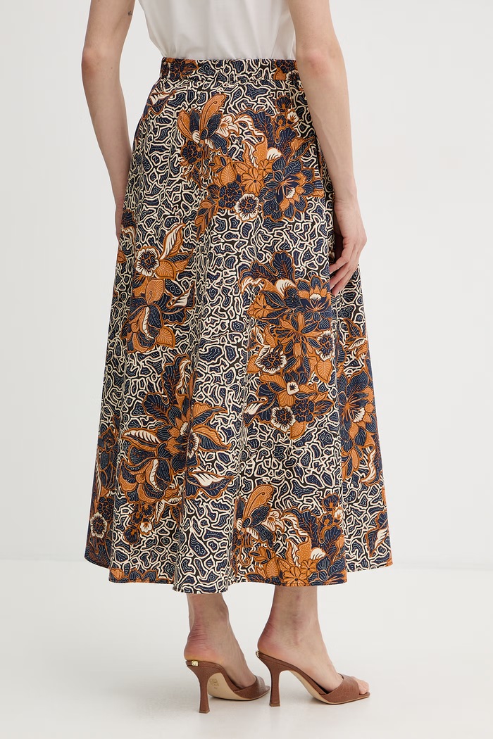 Oblečenie Bavlnená sukňa Weekend Max Mara UOMO 2615101022600 tmavomodrá