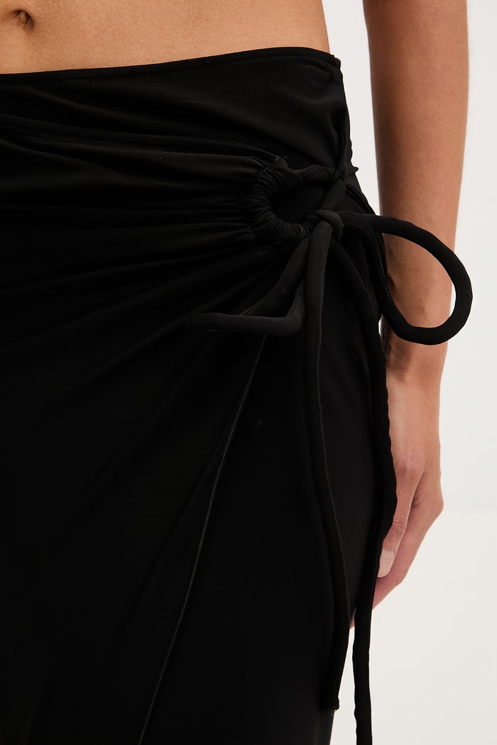 Max Mara Beachwear plážová sukňa dámska AFOSO čierna 2616771019600