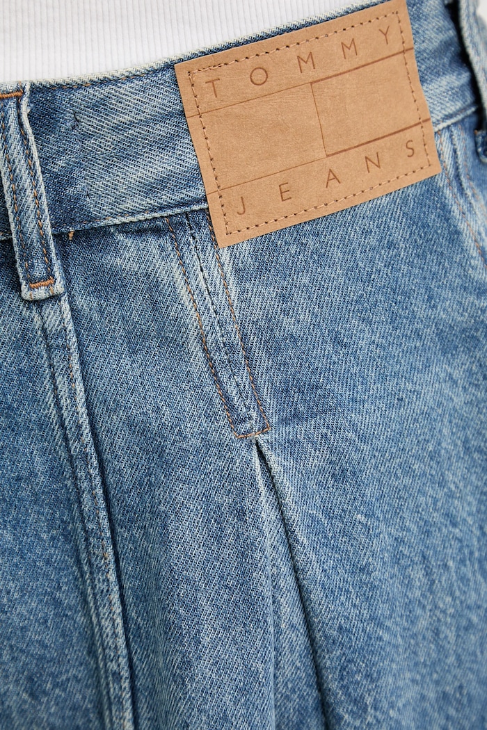 Bavlnená sukňa Tommy Jeans modrá DW0DW21992