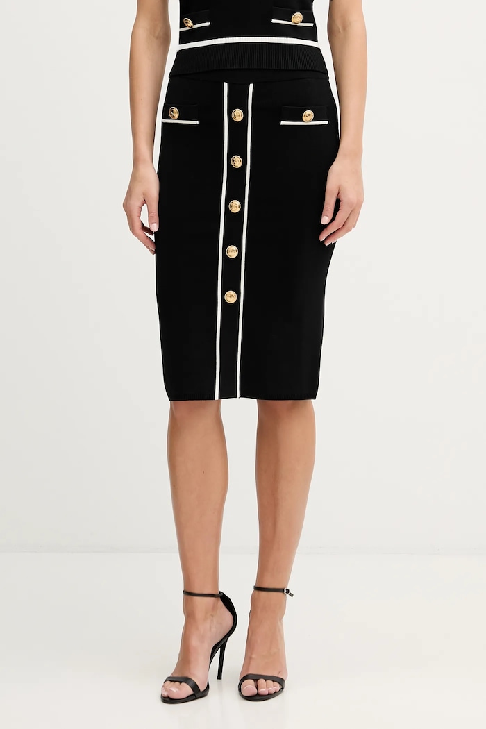 Φούστα Marciano by Guess NOEMI με ελαστάν μαύρο 6RGD03.5905Z