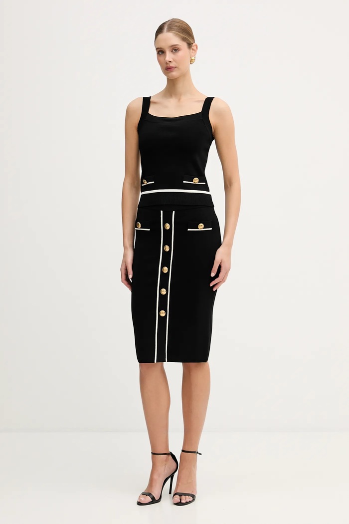 Φούστα Marciano by Guess NOEMI 6RGD03.5905Z μαύρο SS26