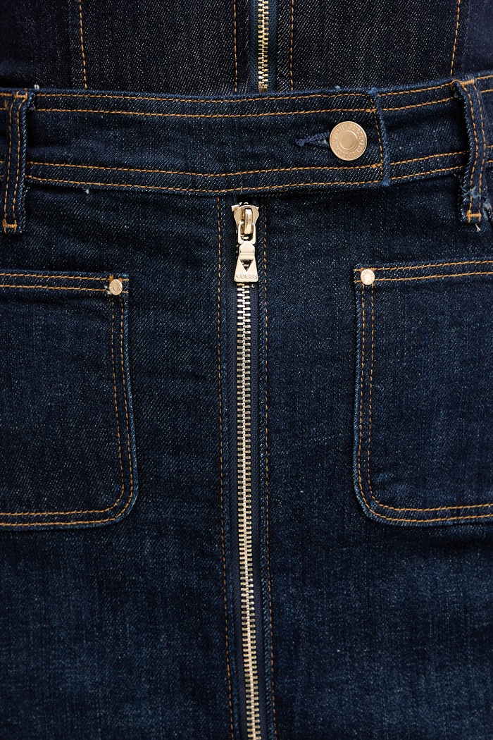 Guess fustă jeans ROSITA bleumarin W6RD0U.D6881