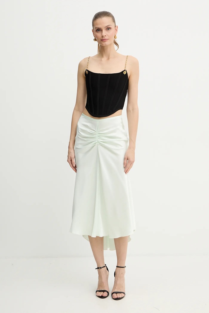 Φούστα Victoria Beckham 1126WSK006985A πράσινο SS26