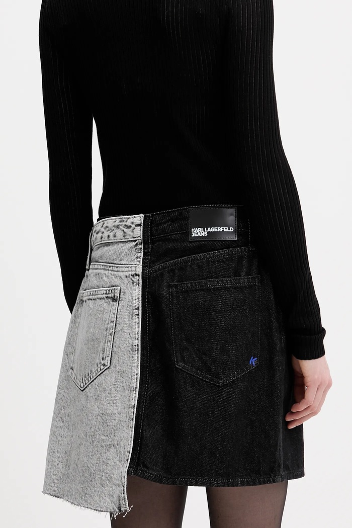 Oblečenie Rifľová sukňa Karl Lagerfeld Jeans B1W12015 čierna