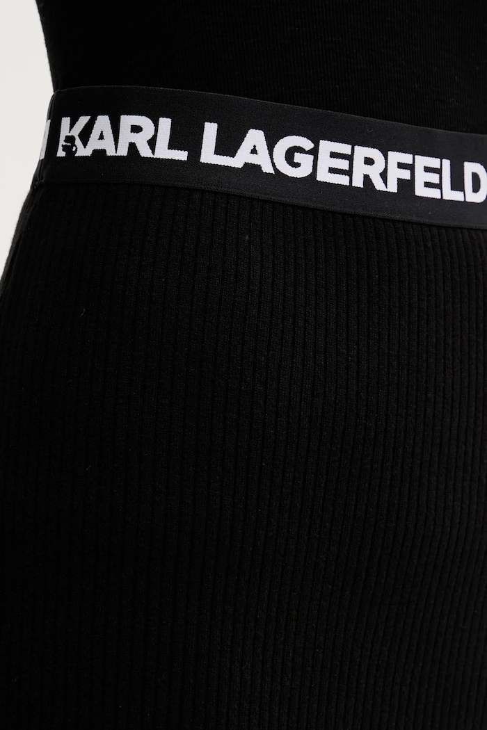 Karl Lagerfeld Jeans fustă negru B1W12021