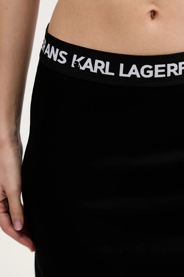 Karl Lagerfeld Jeans szoknya fekete B1W12022