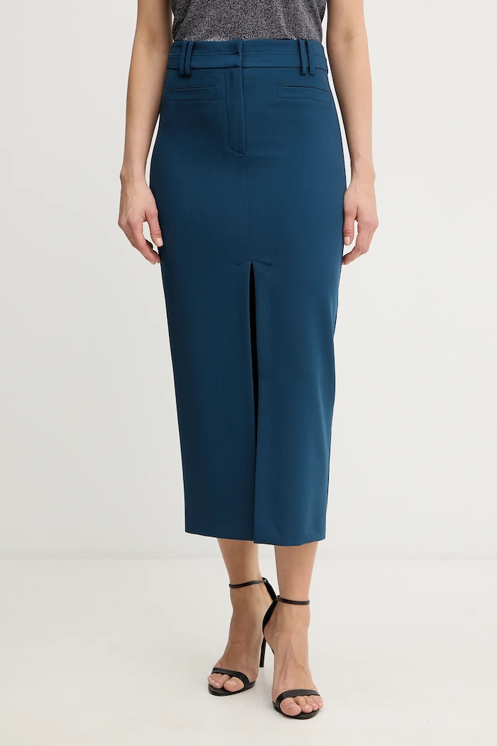 Patrizia Pepe gonna midi blu 8G0515.A498