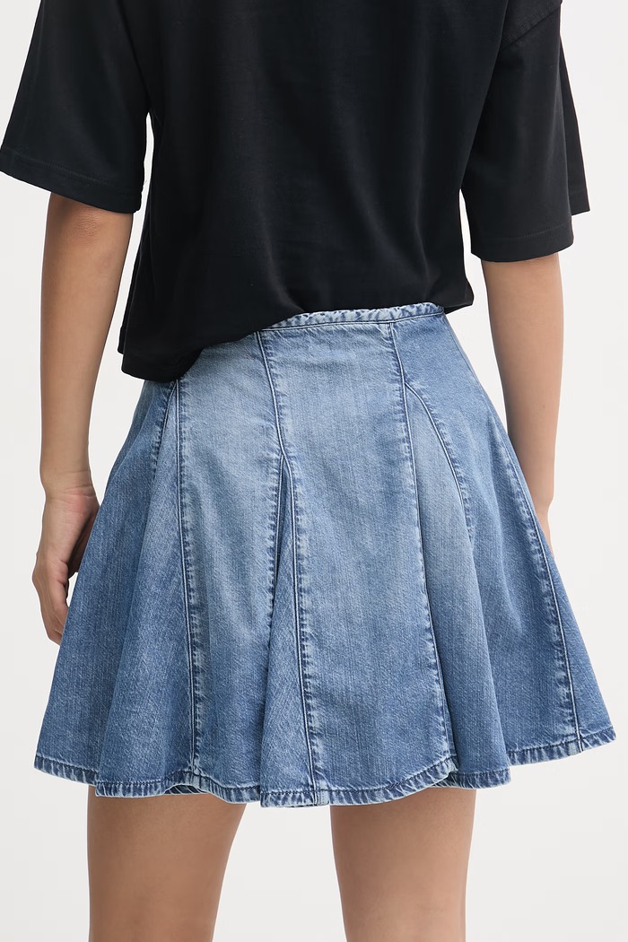 Oblačila Diesel krilo denimsko DE-SPIKI-S A21694.068VY modra