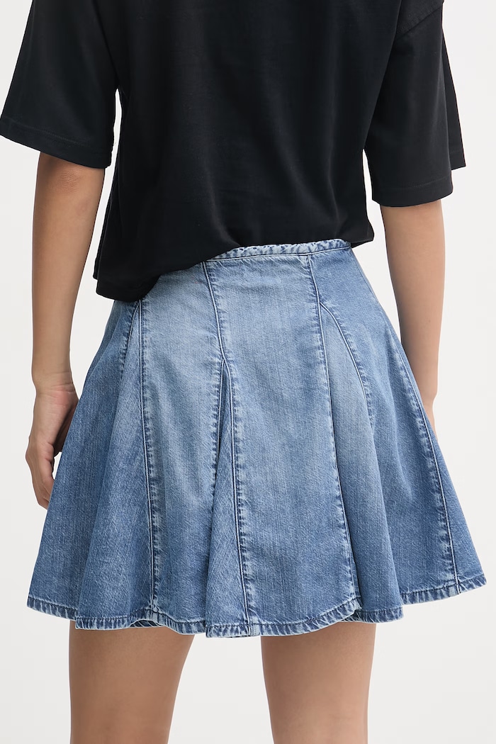 Oblačila Diesel krilo denimsko DE-SPIKI-S A21694.068VY modra