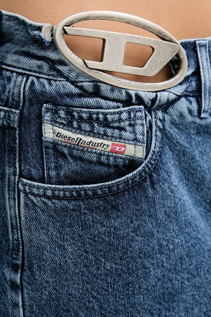 Îmbrăcăminte Diesel fustă cu crăpătură denim DE-SKYE-S1 A21716.0ADCD albastru